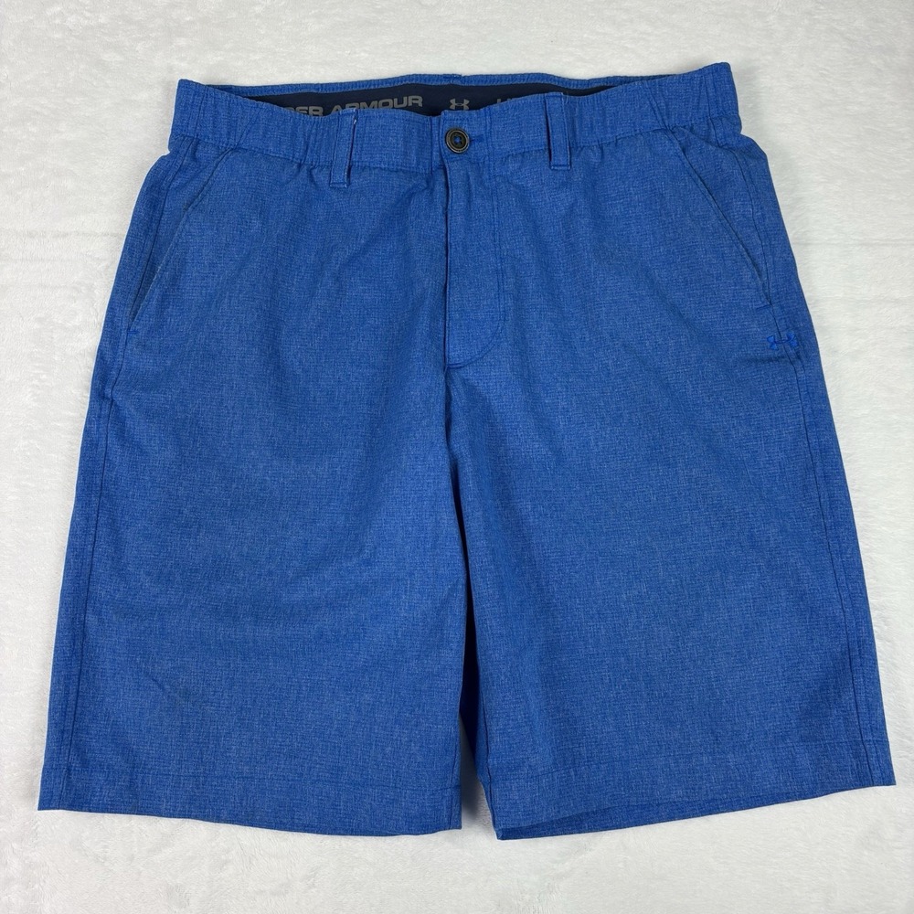 Under Armour Men's 34 Loose/Couple Blue Stretch Waist Golf Shorts